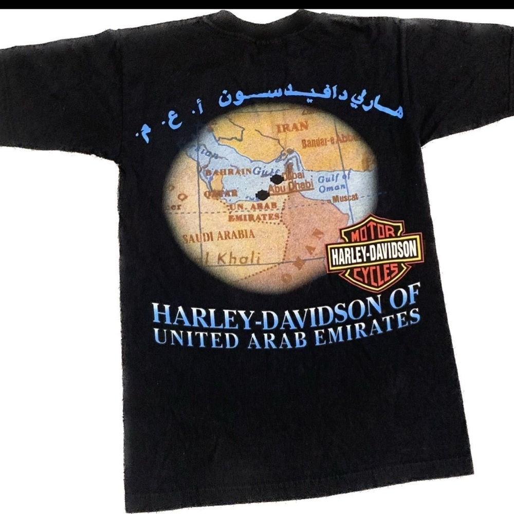 Harley-Davidson Black T-shirt Adult S Small United Arab Emirates Men & Women NEW